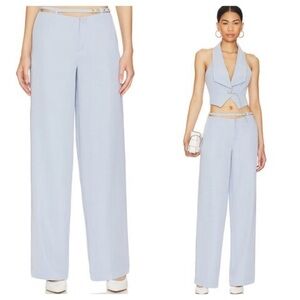 Lovers And Friends Frankie Pants In Soft Blue Size Small